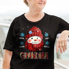 Personalized Christmas T-Shirt Custom Grandma