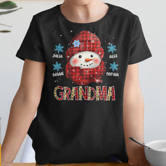 Personalized Christmas T-Shirt Custom Grandma