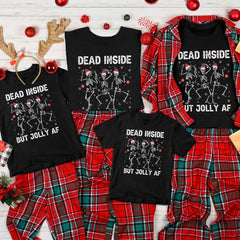 Personalized Christmas T-Shirt Dead Inside