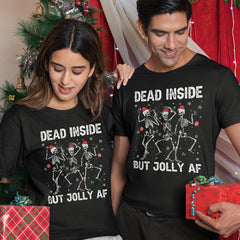Personalized Christmas T-Shirt Dead Inside
