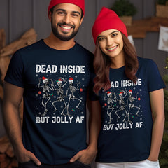 Personalized Christmas T-Shirt Dead Inside