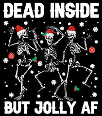 Personalized Christmas T-Shirt Dead Inside