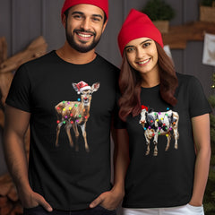 Personalized Christmas T-Shirt Decorated With Animal Shapes