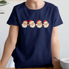 Personalized Christmas T-Shirt Decorated With Santa Claus