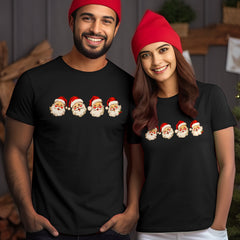 Personalized Christmas T-Shirt Decorated With Santa Claus
