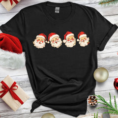 Personalized Christmas T-Shirt Decorated With Santa Claus