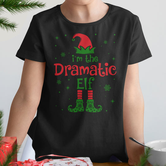 Personalized Christmas T-Shirt I am The Dramatic Elf