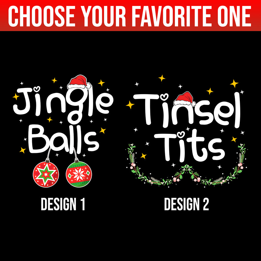 Personalized Christmas T-Shirt Jingle Balls