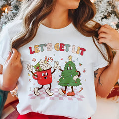 Personalized Christmas T-Shirt Retro Trendy