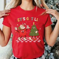 Personalized Christmas T-Shirt Retro Trendy