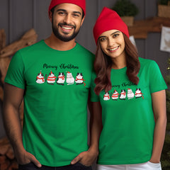 Personalized Christmas T-Shirt With Cat Motif