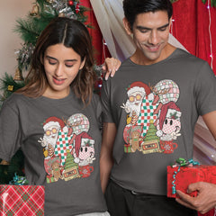Personalized Christmas T-Shirt With Santa Claus Motif