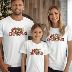 Personalized Christmas T-Shirt With Unique Decorative Font