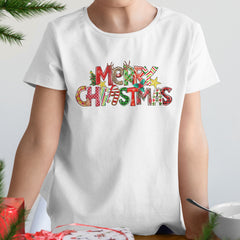 Personalized Christmas T-Shirt With Unique Decorative Font