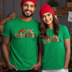 Personalized Christmas T-Shirt With Unique Decorative Font
