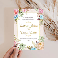 Personalized Congratulations On Your Engagement Card