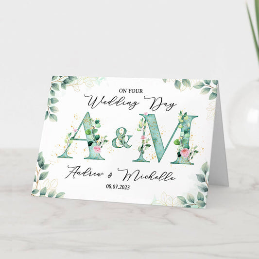 Personalized Congratulations Wedding Greeting Card