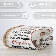 Personalized Couple Blanket Custom Photo To Wife from Husband