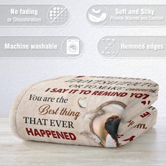 Personalized Couple Blanket To Husband from Wife Couple