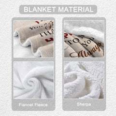 Personalized Couple Blanket To Husband from Wife Couple