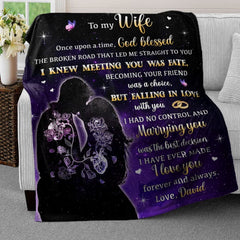 Personalized Couple Blanket To My Wife from Husband