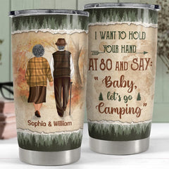 Personalized Couple Camping Tumbler Custom Clothes For Husband Wife