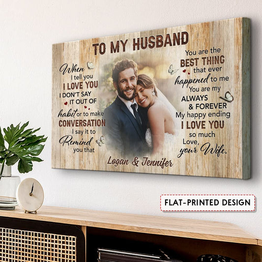 Personalized Couple Canvas Custom Photo Picture Frame