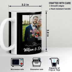 Personalized Couple Custom Photo Mug For Wife Husband