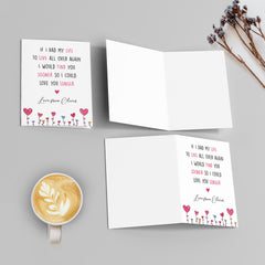 Personalized Couple Greeting Card Find You Sooner Love You Longer