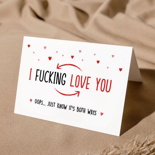 Personalized Couple Greeting Card I Love You