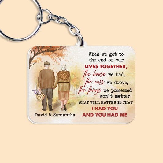 Personalized Couple Keychain I Had You And You Had Me