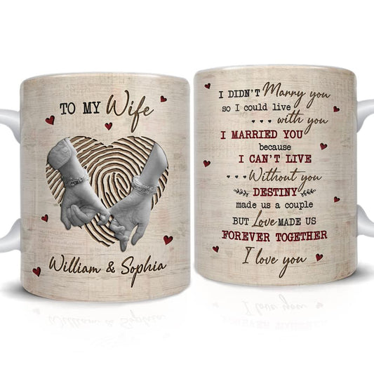 Personalized Couple Mug To My Wife
