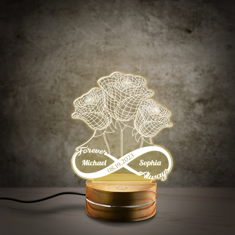 Personalized Couple Night Light For Wedding