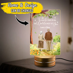 Personalized Couple Night Light My Favorite Place In All The World