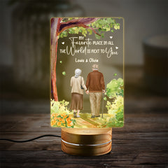 Personalized Couple Night Light My Favorite Place In All The World