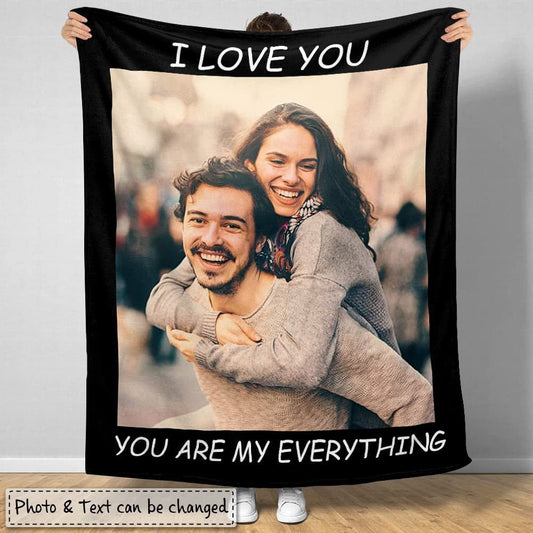 Personalized Couple Photo Blanket You Are My Everything