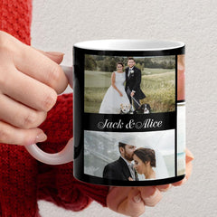 Personalized Couple Photo Mug For Wedding Anniversary