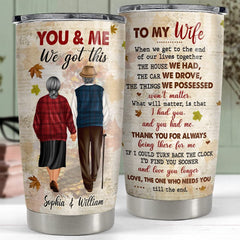 Personalized Couple Tumbler Custom Clothes Vintage Style Best Gift