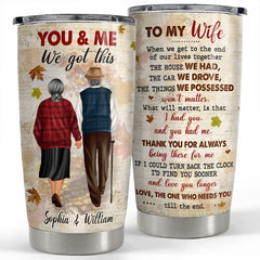 Personalized Couple Tumbler Custom Clothes Vintage Style Best Gift