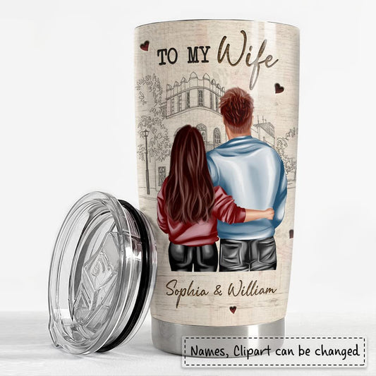 Personalized Couple Tumbler To My Husband Best Gift From Wife