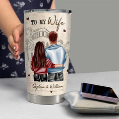 Personalized Couple Tumbler To My Husband Best Gift From Wife