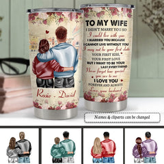 Personalized Couple Tumbler To My Husband Vintage Style Gift From Wife