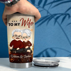 Personalized Couple Tumbler To My Wife Old Couple Gift From Husband