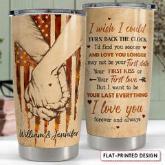 Personalized Couple Tumbler With Customize Name Vintage Style