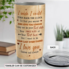Personalized Couple Tumbler With Customize Name Vintage Style