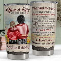 Personalized Couple Tumbler You And Me We Got This Best Custom Gift