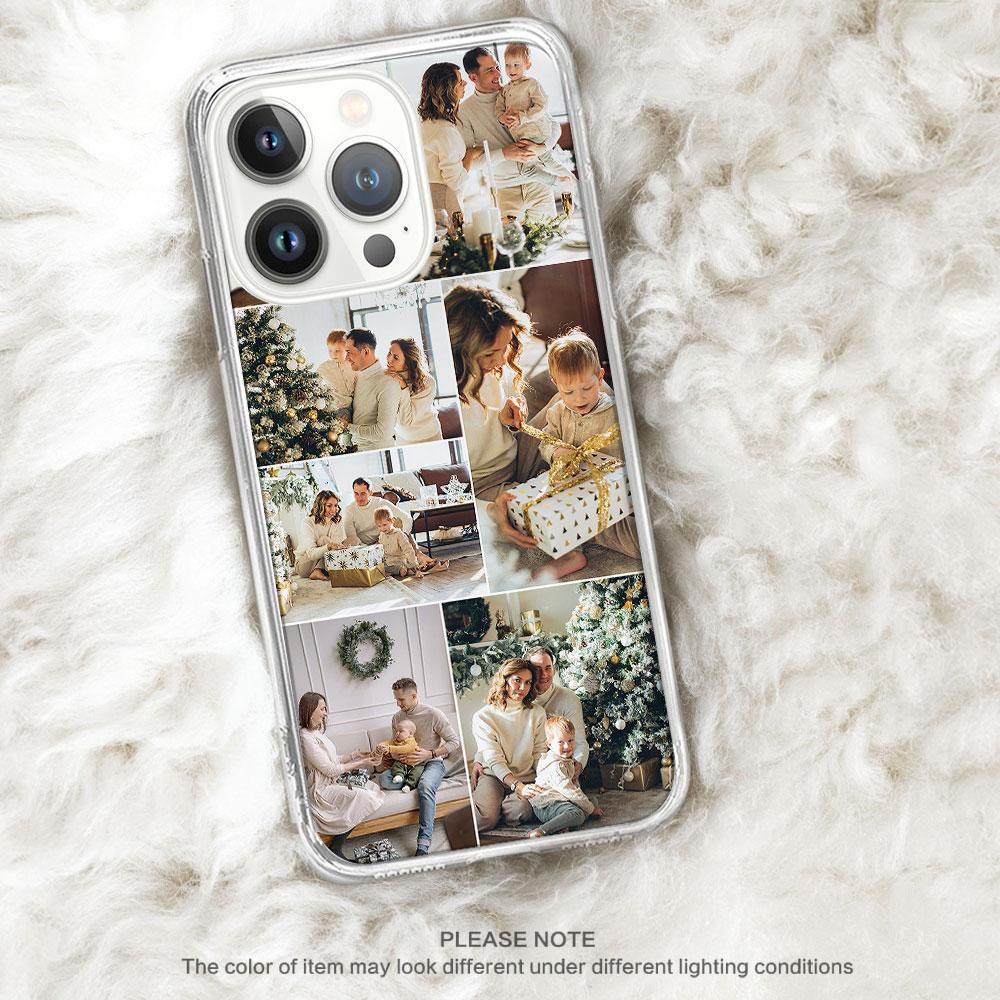 Personalized Custom Picture Collage Phone Case For IPhone 15 14 13 Pro Max Mini Plus Pro Polaroids Photo Collage IPhone Case Mothers Day