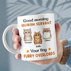Personalized Cute Cats Mug for Cat Lovers Human Servant