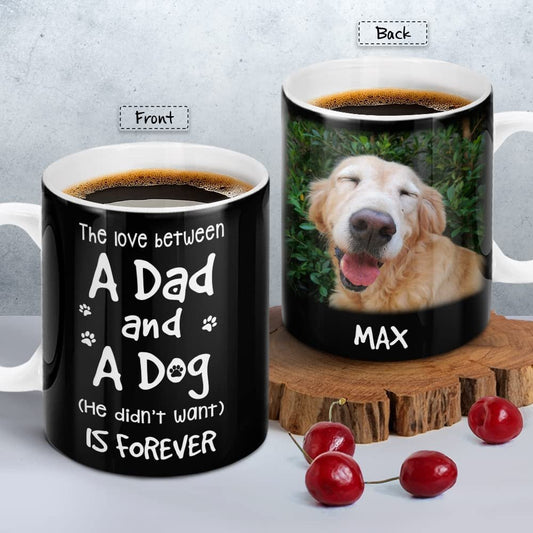 Personalized Dad Dog Mug Love Between Dad And Dog