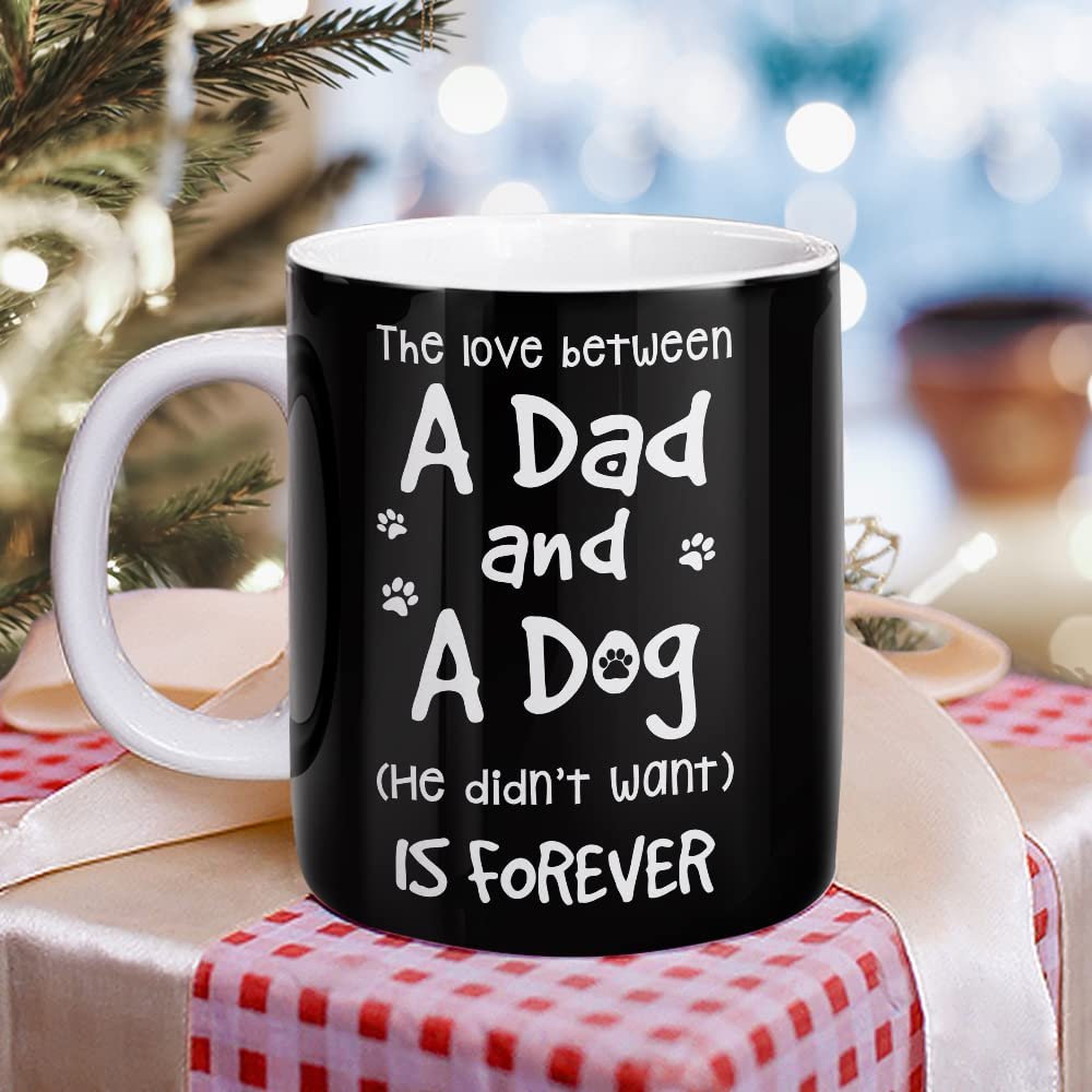 Personalized Dad Dog Mug Love Between Dad And Dog